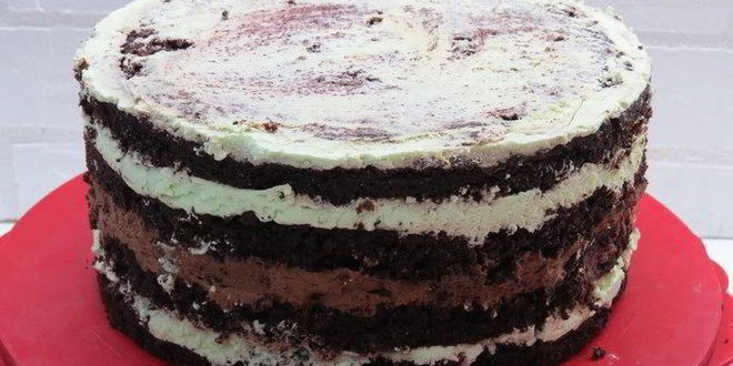 Рецепт торта шоколад-мята-лимон