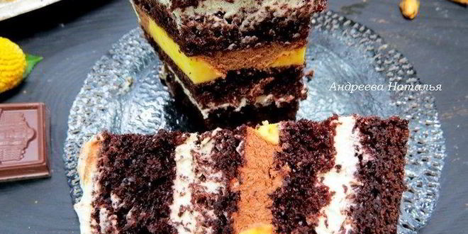Рецепт торта шоколад-мята-лимон