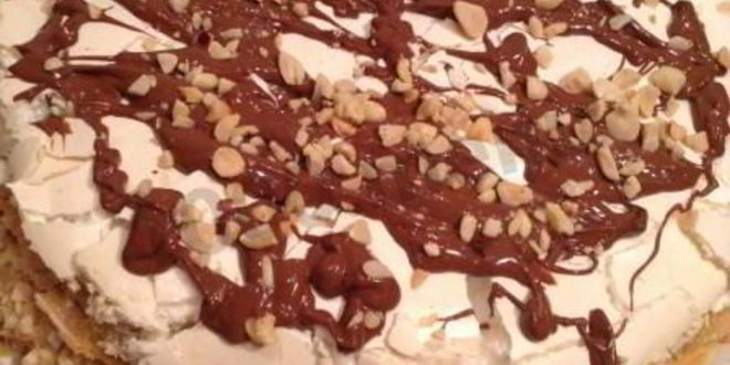 Рецепт торта сникерс с вареным сгущенным молоком