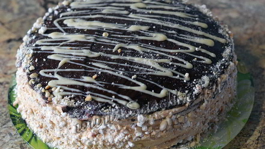 Рецепт торта сникерс