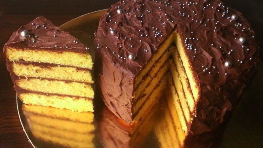 Рецепт золотистого торта