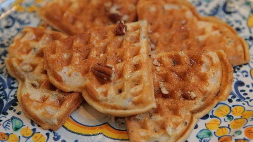 Рецепт бельгийских вафель с диким рисом