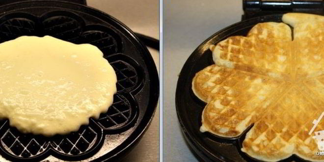 Рецепт дрожжевых вафель на завтрак