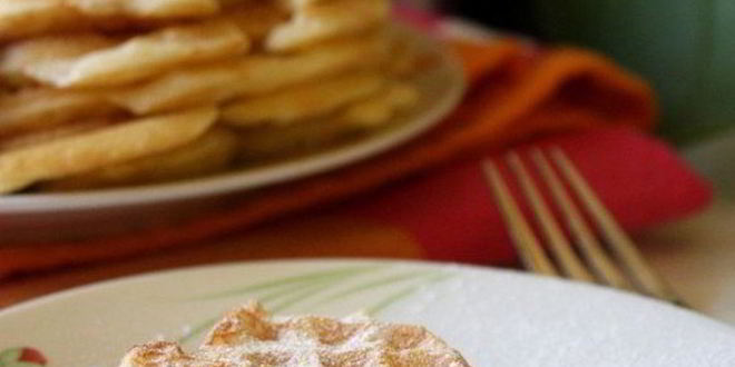 Рецепт дрожжевых вафель на завтрак