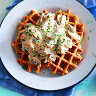 Рецепт Картофельных вафель с грибным соусом