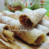 Хрустящие бананово-овсяные вафли