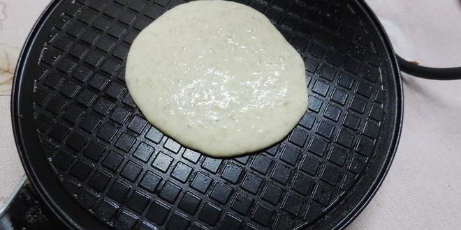 Рецепт хрустящих бананово-овсяные вафли