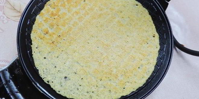 Рецепт хрустящих бананово-овсяные вафли