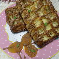 Творожные вафли с курагой