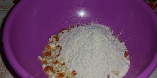 Рецепт творожных вафель с курагой