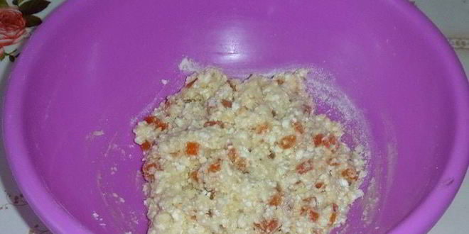 Рецепт творожных вафель с курагой