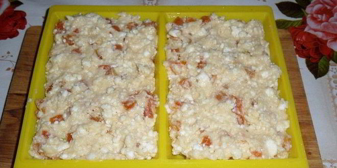 Рецепт творожных вафель с курагой