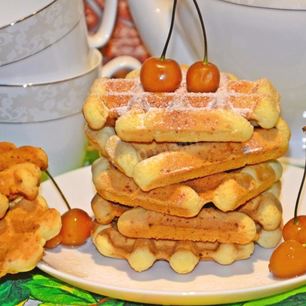 Рецепт Творожных вафель в вафельнице