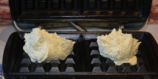 Рецепт творожных вафель в вафельнице