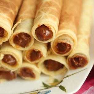 Рецепт Вафельных трубочек с вареным сгущенным молоком