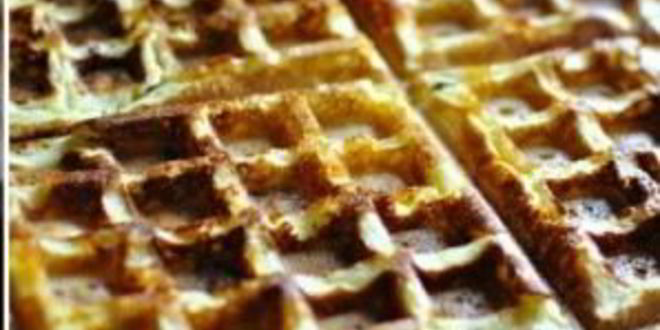 Рецепт вафель с беконом