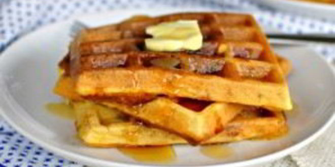 Рецепт вафель с беконом