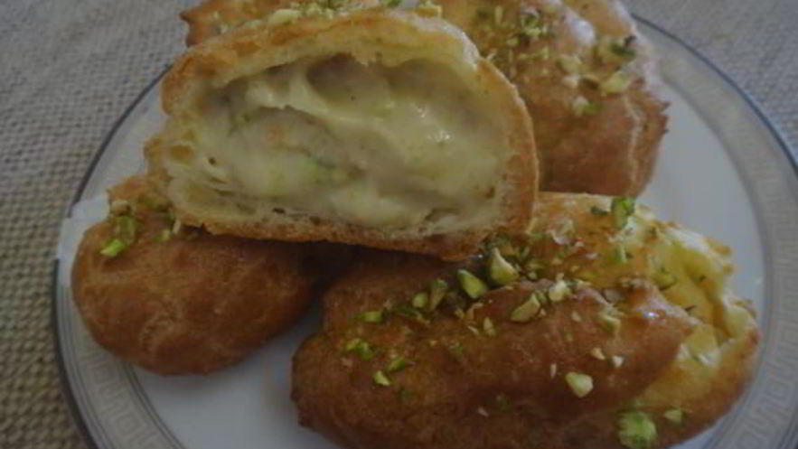 Рецепт фисташковых эклеров