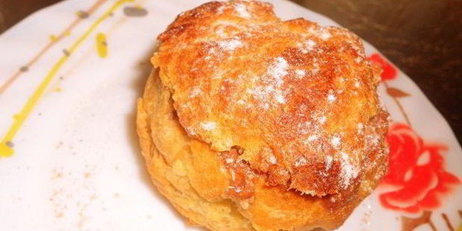 Рецепт профитролевых булочек с творожной начинкой