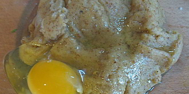 Рецепт профитролей из льняной муки с яблочно-карамельным муссом