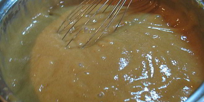 Рецепт профитролей из льняной муки с яблочно-карамельным муссом