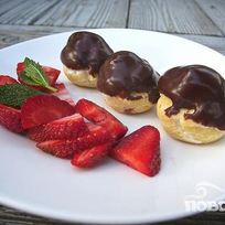 Рецепт Профитролей с шоколадным соусом