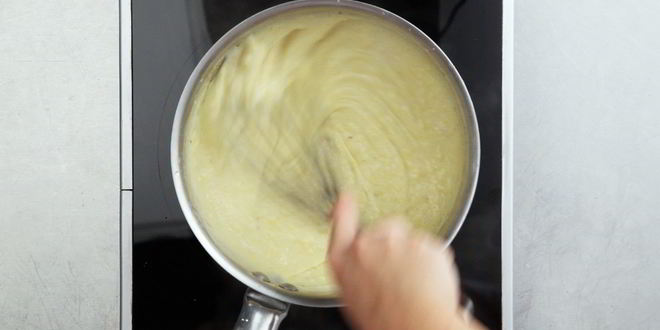 Рецепт профитролей с заварным кремом и карамельным соусом