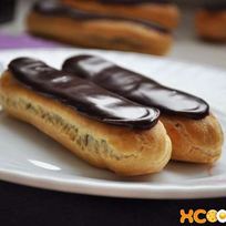 Рецепт Шоколадных пирожных эклеров с заварным кремом