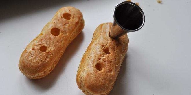 Рецепт шоколадных пирожных эклеров с заварным кремом