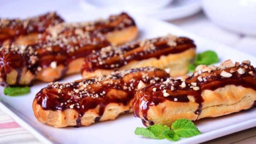 Рецепт эклеров ореховых