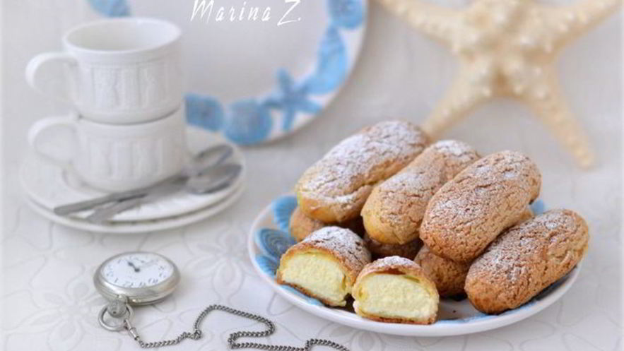 Рецепт эклеров с хрустящим кракелюром