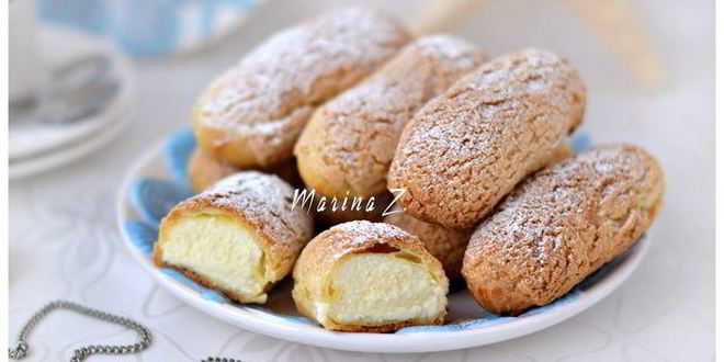 Рецепт эклеров с хрустящим кракелюром