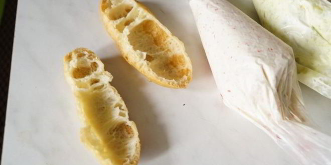 Рецепт эклеров с крабовой начинкой