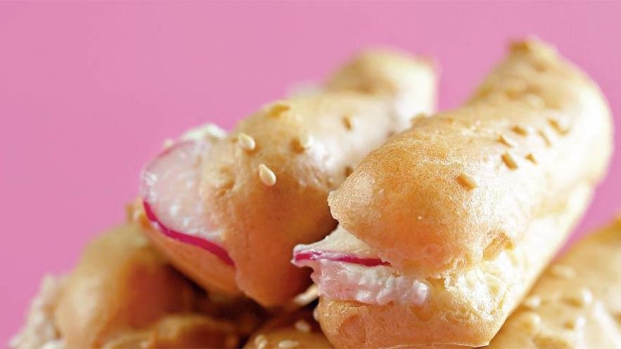 Рецепт эклеров с креветками