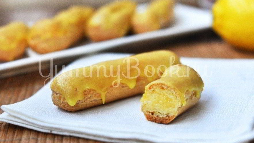 Рецепт эклеров с лимонным кремом