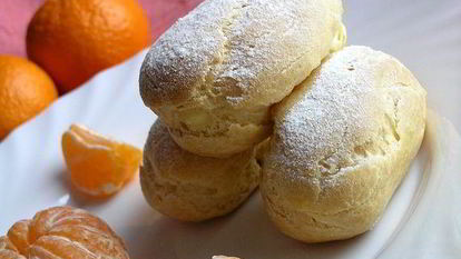 Рецепт Эклеров с мандариновым кремом