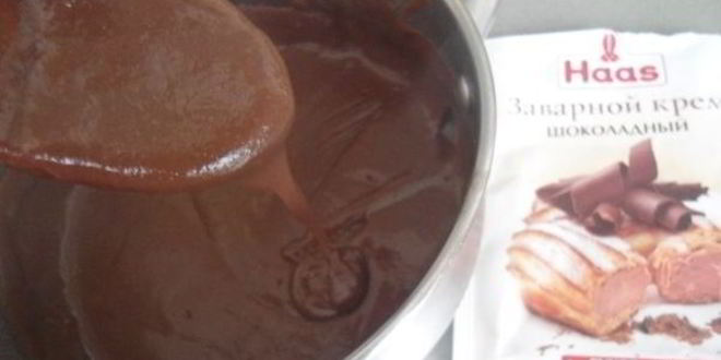 Рецепт эклеров с шоколадным кремом