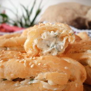 Рецепт Эклеров с сырной начинкой