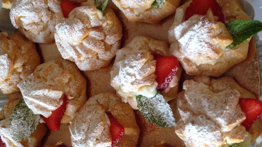 Рецепт эклеров с творожно-йогуртовым кремом