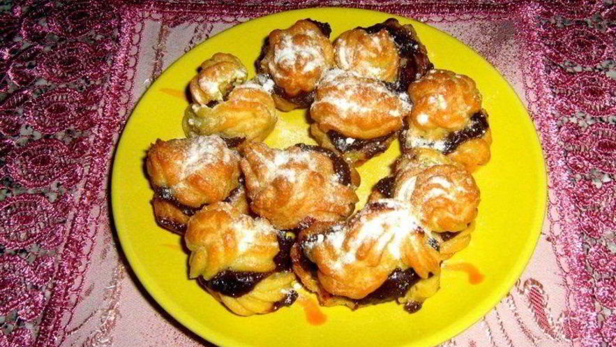 Рецепт эклеров со сгущенкой