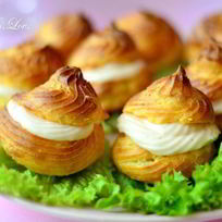 Рецепт Закусочных профитролей со сливочно-лососевым крем-муссом
