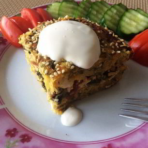 Рецепт Картофельной запеканки с брынзой и шпинатом