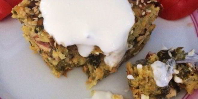 Рецепт картофельной запеканки с брынзой и шпинатом