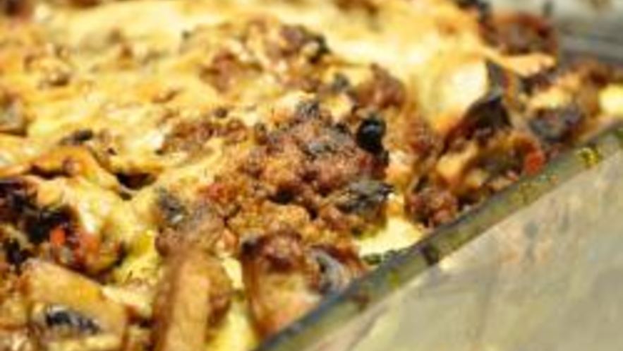 Рецепт овощной запеканки с фаршем