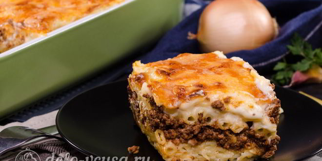 Рецепт пастицио – греческой макаронной запеканки
