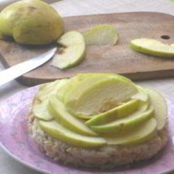 Рецепт Творожной запеканки Яблочные розы