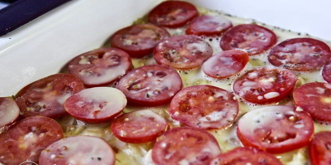 Рецепт запеканки из кабачков, помидоров и сыра