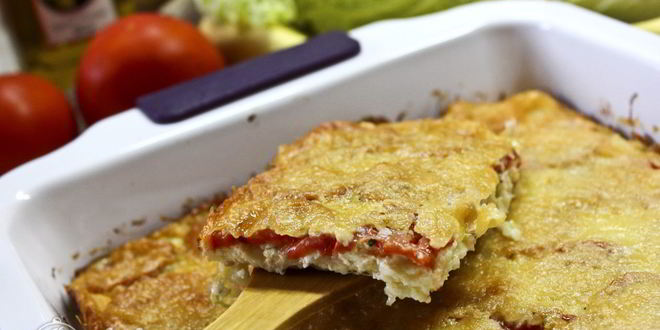 Рецепт запеканки из кабачков, помидоров и сыра