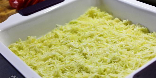 Рецепт запеканки из кабачков, помидоров и сыра