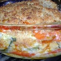 Запеканка из помидоров и кабачков с сыром